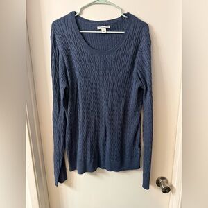 Amazon Essentials Women's Blue Crew Neck Sweater